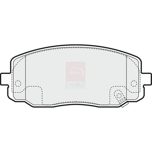 Apec Front Brake Pad Set fits Hyundai I10 I 2007-2018 1.0 1.1 1.2