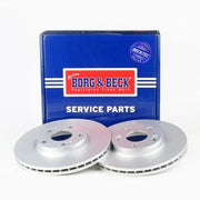 Borg & Beck Front Brake Vented Discs & Pads fits Renault Espace 1998-2002 2.0
