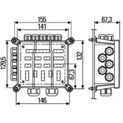 Hella Distributor Box 8JE 340 151-001 1141402-5 8JE 340 151-001