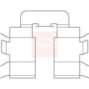 Apec Brake Pad Accessory Fitting Kit Rear fits Nissan Micra II 1992-2003
