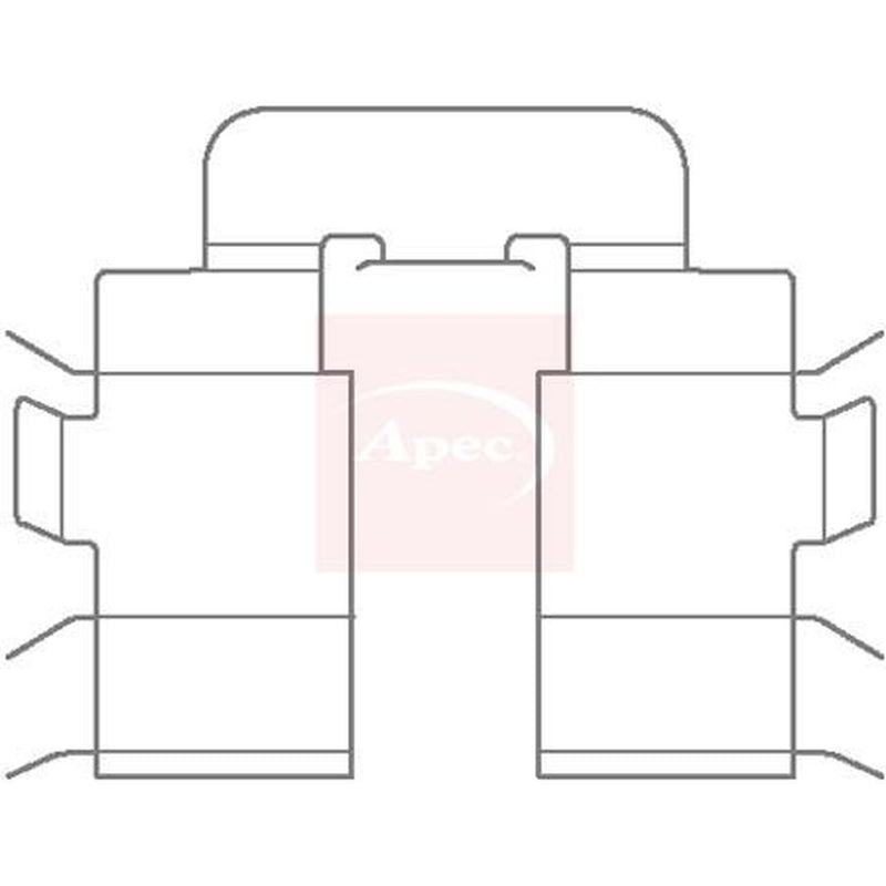 Apec Brake Pad Accessory Fitting Kit Rear fits Nissan Micra II 1992-2003