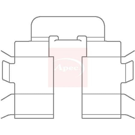 Apec Brake Pad Accessory Fitting Kit Rear fits Nissan Micra II 1992-2003