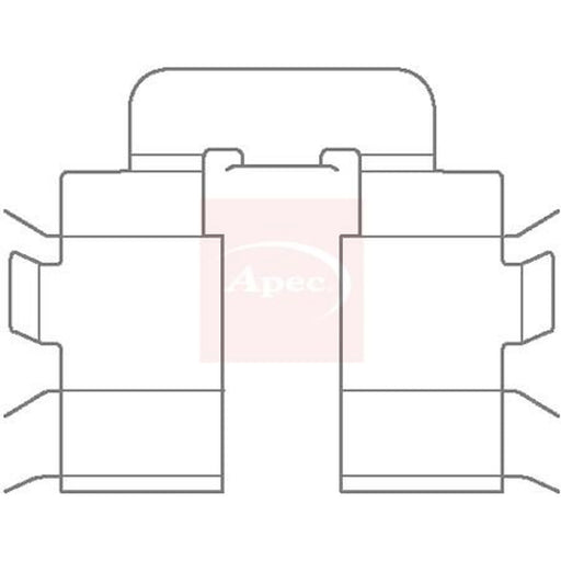 Apec Brake Pad Accessory Fitting Kit Rear KIT1147