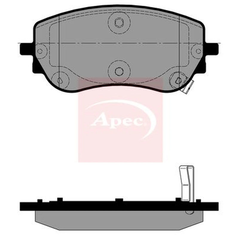 Apec Front Brake Pad Set PAD2453