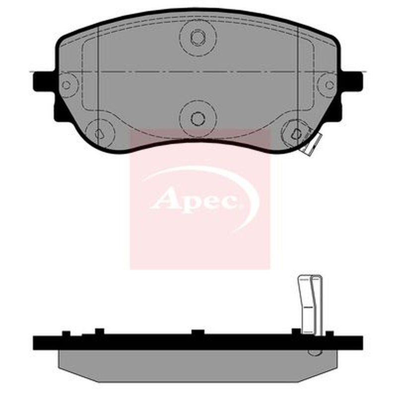Apec Front Brake Pad Set fits Abarth 500E 2023 on