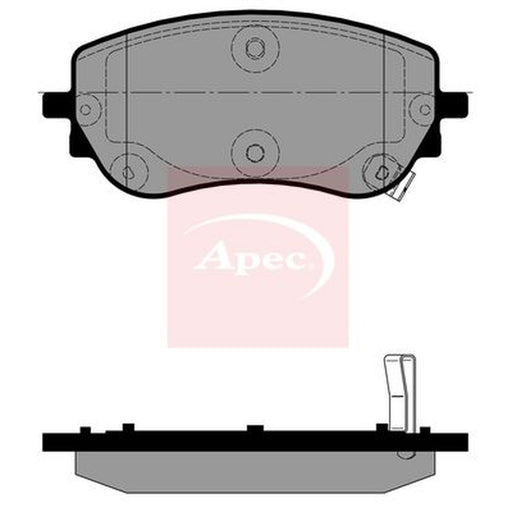 Apec Front Brake Pad Set fits Abarth 500E 2023 on