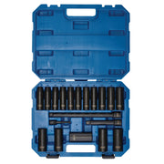 Draper HI-TORQ Metric Deep Impact Socket Set, 1/2" Sq. Dr. (19 Piece) Draper - Dynamic Drive