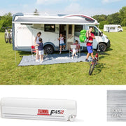 Fiamma Polar White F45S 450 Awning Royal Grey Fabric Fiamma - Dynamic Drive