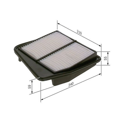 Bosch Engine Air Filter fits Honda Accord VIII 2008-2015 2.4