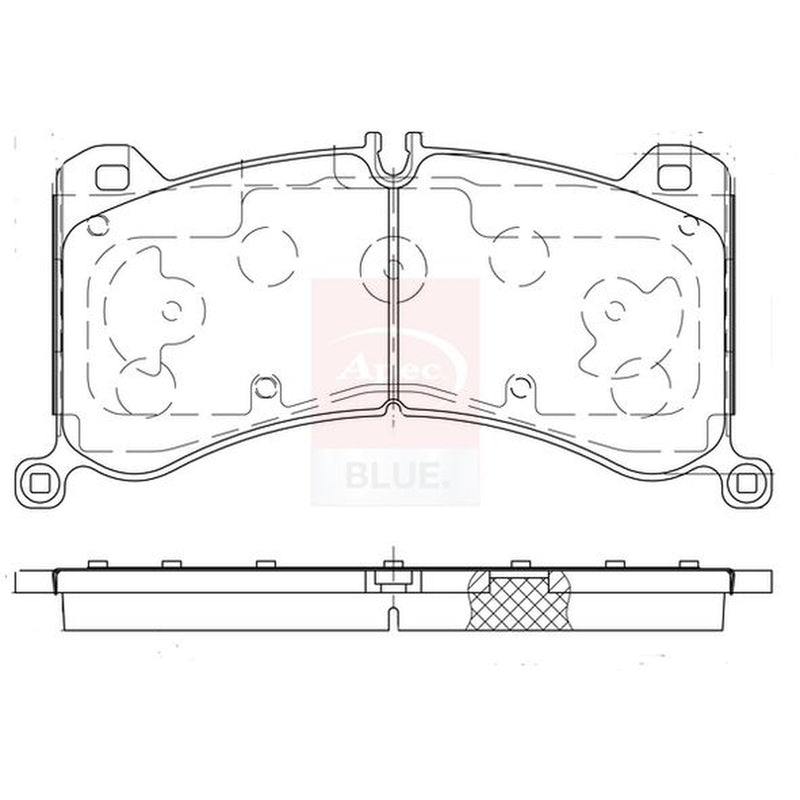 Apec Front Brake Pad Set fits Audi E-Tron 2020-2023
