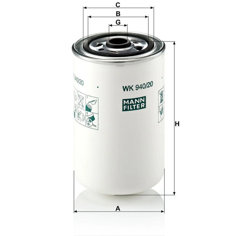 MANN-FILTER Full Service Kit with Air, Oil, Fuel & C fits Renault Trucks Premium