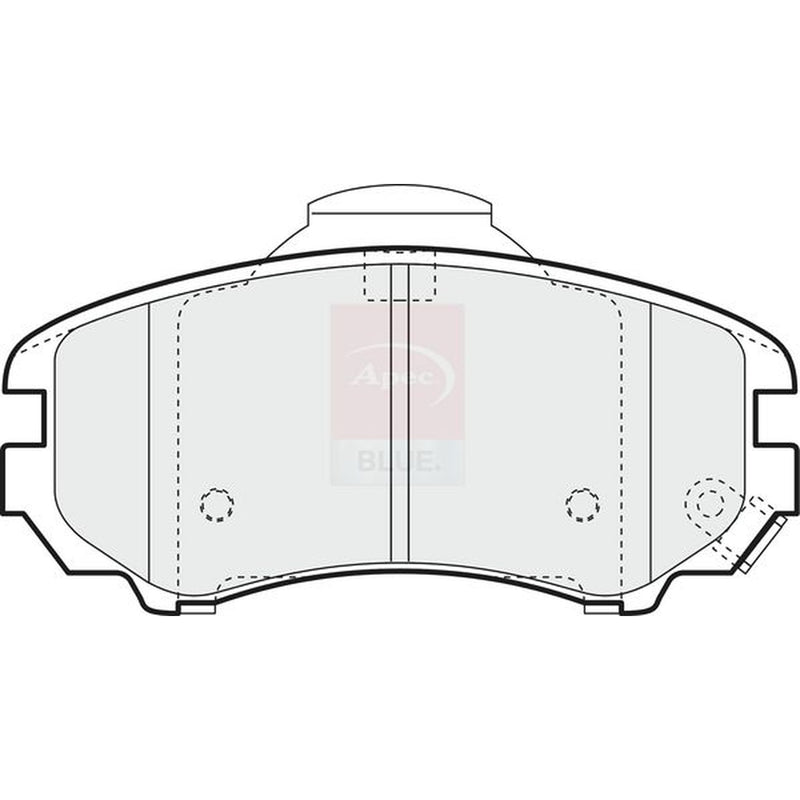 Apec Front Brake Pad Set fits Hyundai Coupe II 2001-2009 1.6 2.0 2.7