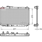 Denso Engine Radiator DRM40037