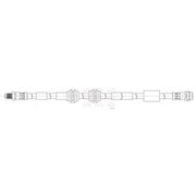 Apec Brake Hydraulic Hose Line Front fits Mercedes-Benz Gl-Class 2012-2015