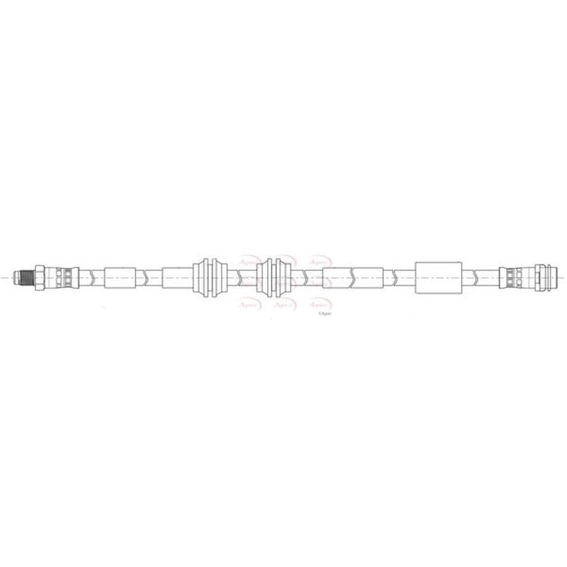 Apec Brake Hydraulic Hose Line Front fits Mercedes-Benz Gl-Class 2012-2015