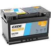 Exide Battery 12V 72Ah 720A EA722
