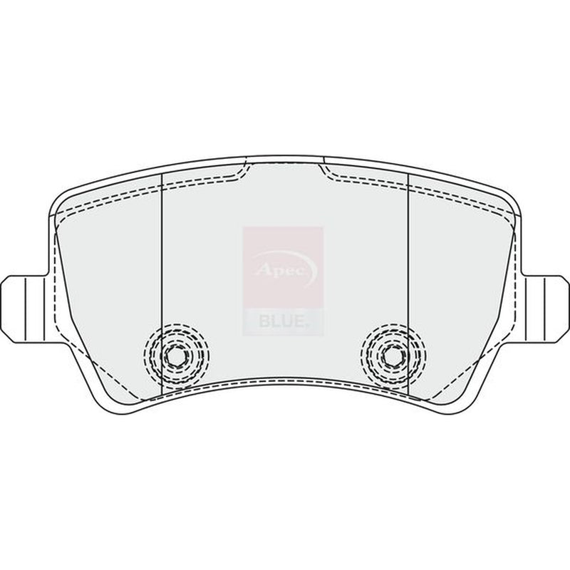 Apec Front & Rear Pads fits Land Rover Range Rover Evoque 2011-2019 2.0 2.2