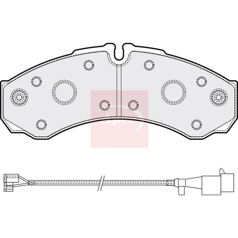 Apec Rear Brake Pad Set PAD2078
