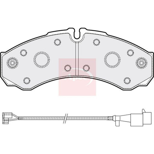 Apec Rear Brake Pad Set fits Iveco Daily VI 2014 on