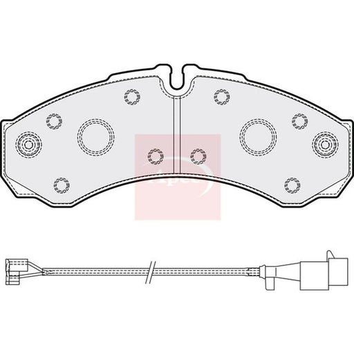 Apec Rear Brake Pad Set PAD2078