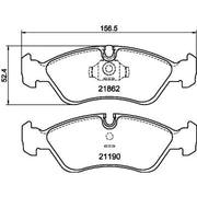Mintex Front Brake Pad Set fits Daewoo Aranos 1995-1997 1.8