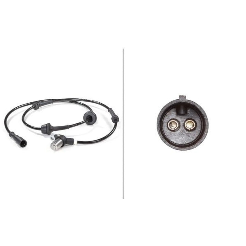 Hella ABS Wheel Speed Sensor Front fits Seat Toledo 1991-1999 1.6 1.8 1.9 2.0