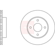 Apec 2 x Vented Brake Discs fits Nissan Micra II 1992-2003 1.0 1.3 1.4