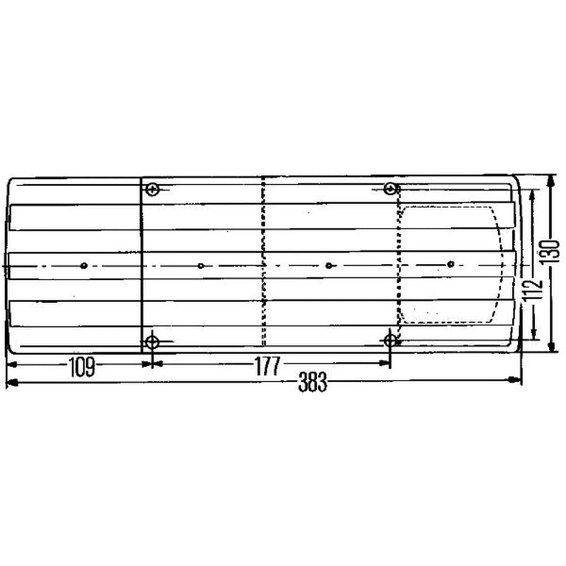 Hella Tail Light / Lamp P21/5W Right