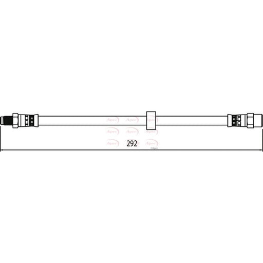Apec Brake Hydraulic Hose Line Rear HOS4114