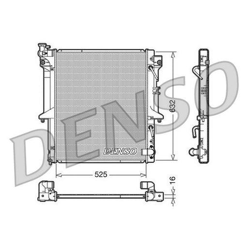 Denso Engine Radiator fits Mitsubishi L200 / Triton 2005-2015 2.5