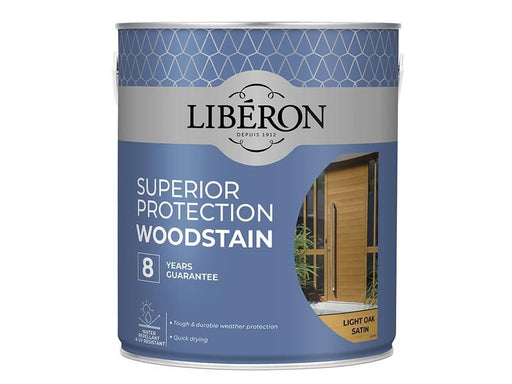 Liberon Superior Protection 8 Year Woodstain Light Oak Satin 2.5 litre Liberon - Dynamic Drive