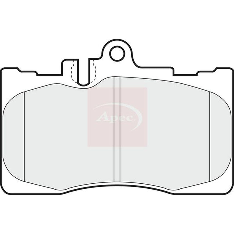 Apec Front Brake Pad Set fits Lexus Ls 2000-2006