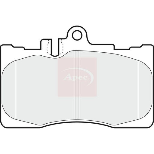 Apec Front Brake Pad Set fits Lexus Ls 2000-2006