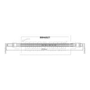 Borg & Beck Brake Hydraulic Hose Line Rear Right BBH6527