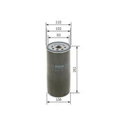 Bosch Engine Oil Filter fits Scania 4 - Series 1995-2008