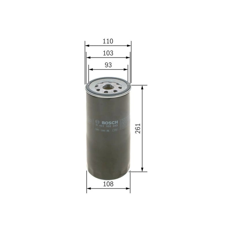 Bosch Engine Oil Filter fits Scania 4 - Series 1995-2008