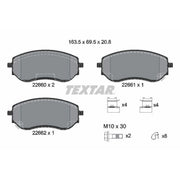 Textar Front Brake Pad Set 2266001