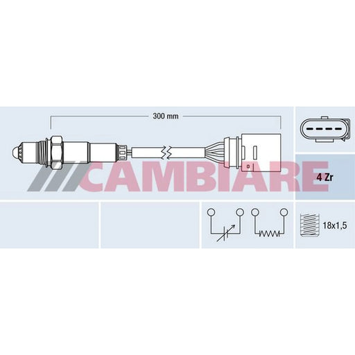 Cambiare O2 Lambda Oxygen Sensor after catalytic converter VE381854
