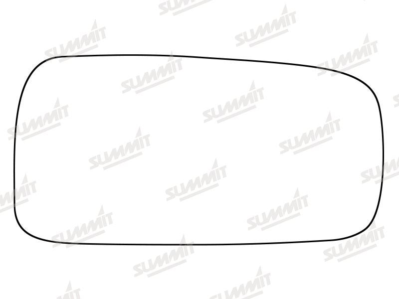 Summit Stick-On Standard Mirror Glass fits Vauxhall Astra Cavalier RHS Summit - Bars 4 Cars