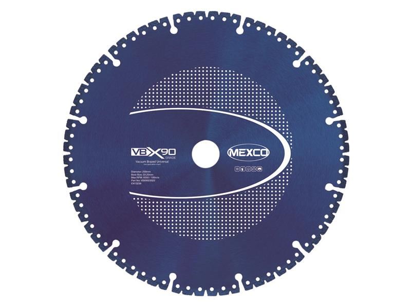 MEXCO VBX90 Grade Universal Diamond Blade 230 x 22mm MEXCO - Town Tools
