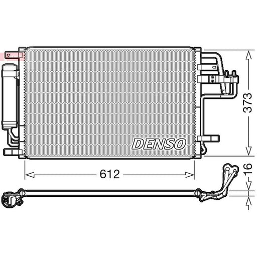 Denso Air Conditioning Condenser fits Hyundai Tucson 2004-2010 2.0 2.7