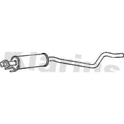 Klarius Box With Centre Pipe Centre fits Opel Astra F 1991-1998 1.4 1.6 1.7 2.0