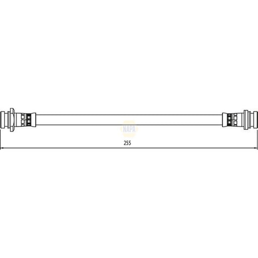 NAPA Brake Hydraulic Hose Line Rear NBH1189