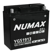 Numax 12V Gel Motorcycle Battery 21Ah CCA 300A