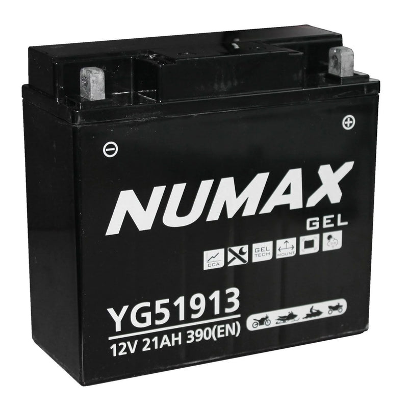Numax 12V Gel Motorcycle Battery 21Ah CCA 300A
