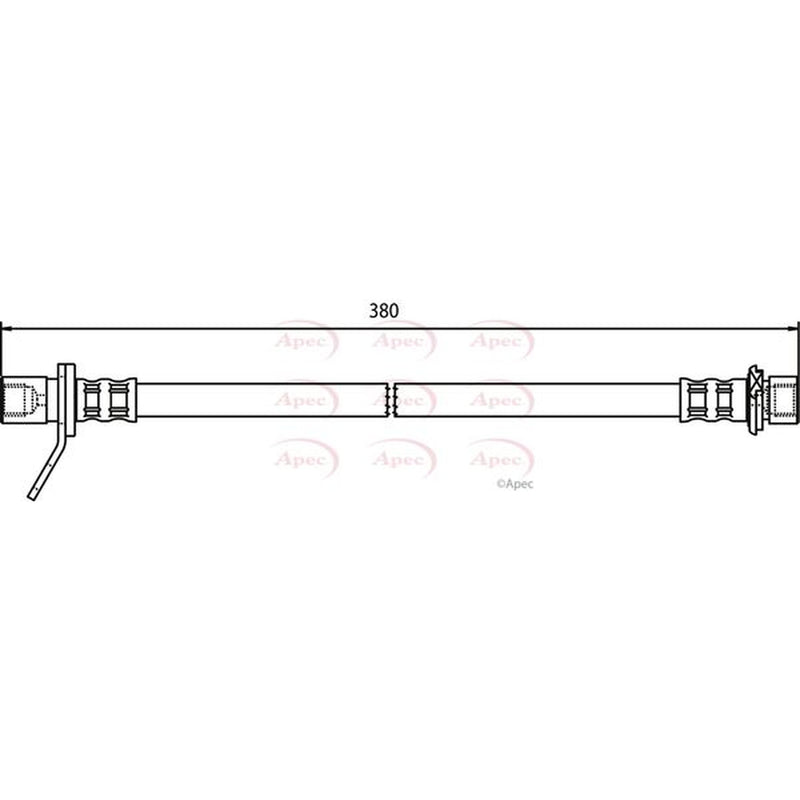 Apec Brake Hydraulic Hose Line Rear Left fits Toyota Avensis 1997-2003