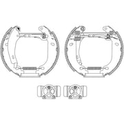 Mintex Brake Shoe Set Axle Kit fits Renault 21 1986-1989 1.7
