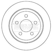 Borg & Beck Front & Rear Brake Discs & Pads fits Jeep Cherokee 2001-2008