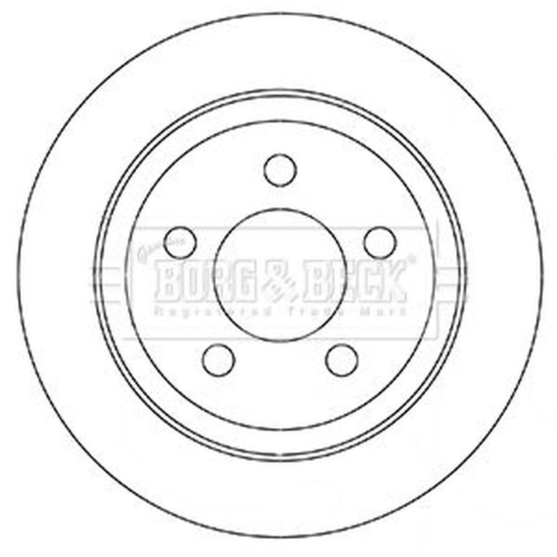 Borg & Beck Front & Rear Brake Discs & Pads fits Jeep Cherokee 2001-2008