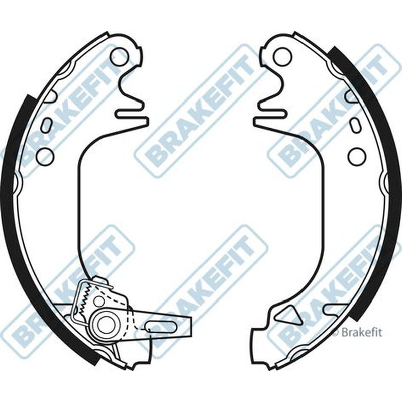 Apec Brake Shoe Set Axle Kit fits Citroën Ax 1986-1998 1.4